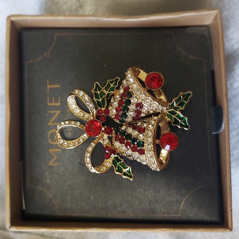 Christmas bell   Broach